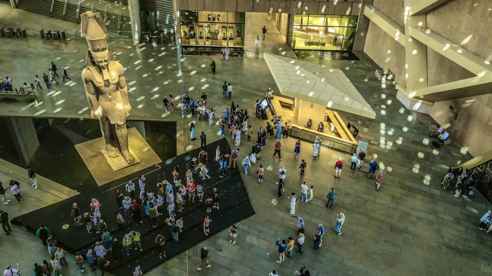 Nefertiti - beauty, power and a mystery of history. The newly opened Grand Egyptian Museum near the pyramids of Giza - Nefertiti would probably be given an equally prominent place here if she were to return.