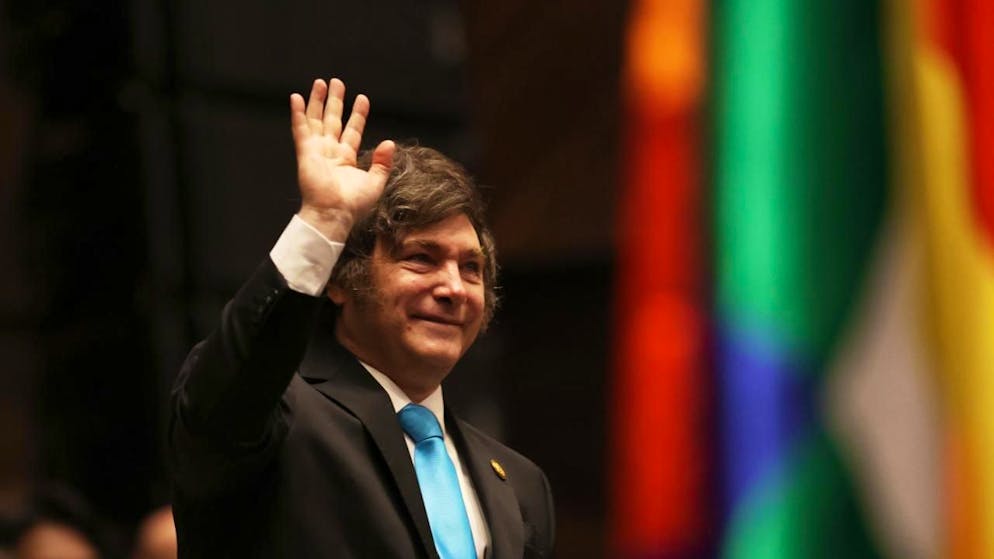 Der ultraliberale argentinische Präsident Javier Milei hat sich intensiv um eine Einigung mit Washington bemüht. (Archivbild)