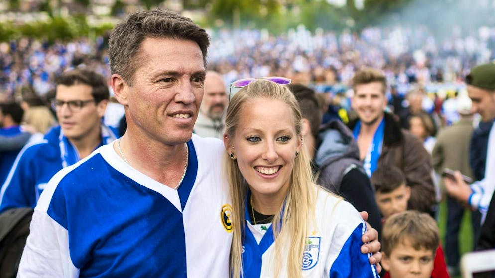 Mats Gren a few years ago at a Grasshoppers legends match. The Swede played over 500 games for GC and won numerous titles.