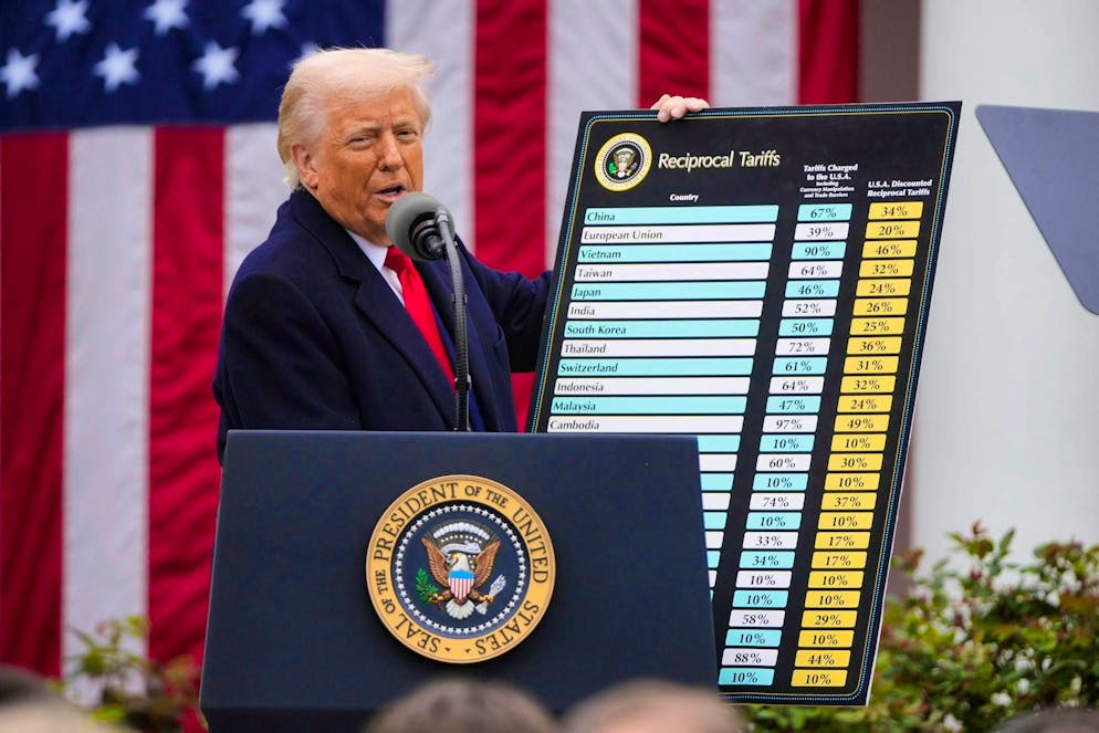 C'est ainsi que tout a commencé : Le président américain Donald Trump a annoncé un droit de douane de 39% sur les produits suisses.