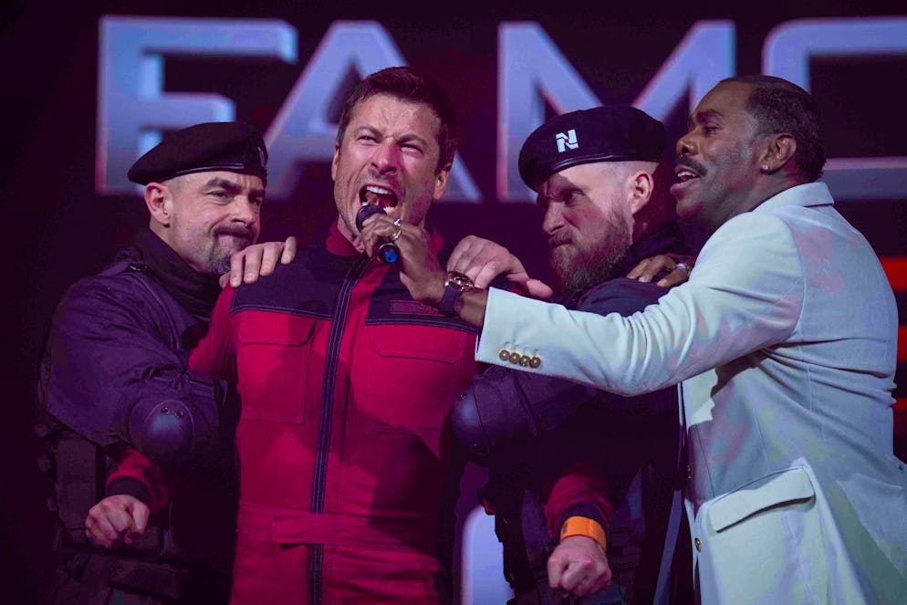 The Running Man. ...because Richards has a deep hatred of the "network".