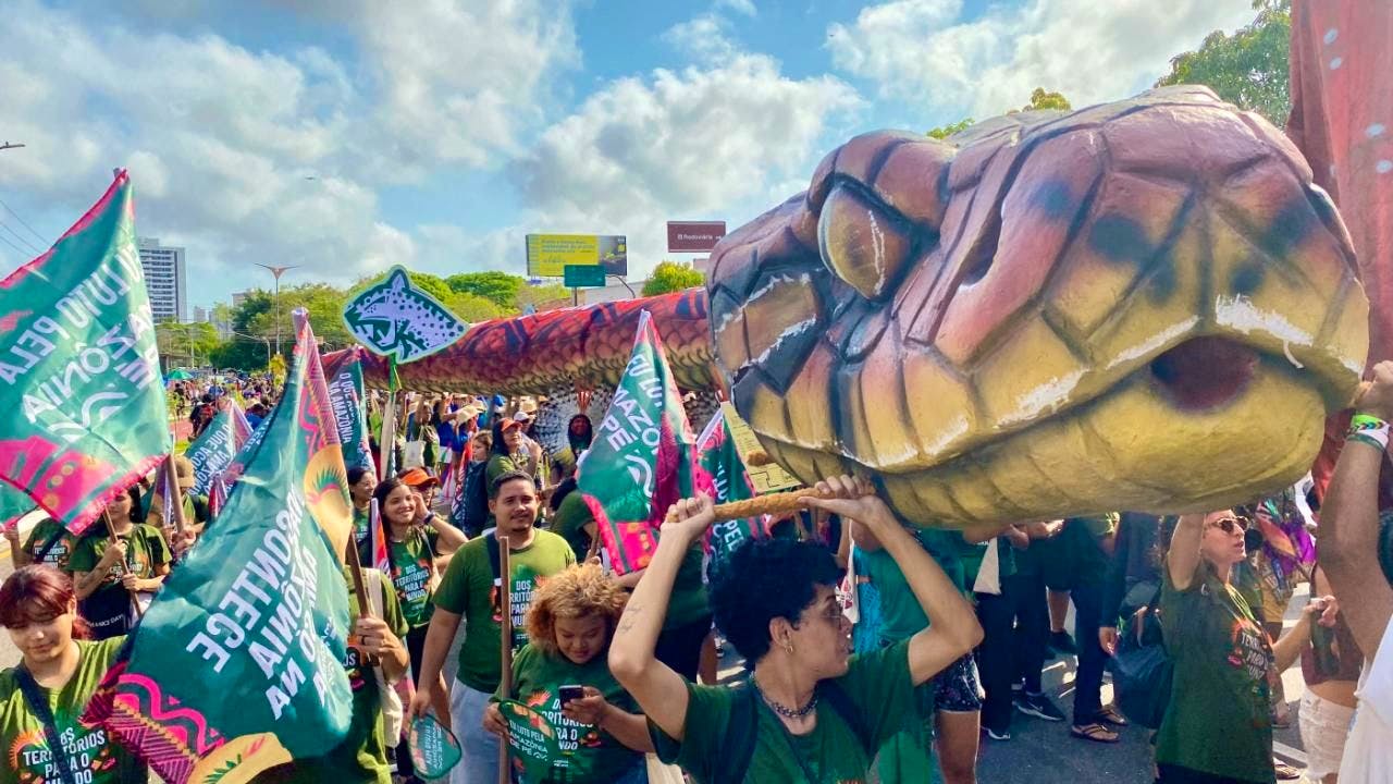 Politik. Grossdemonstration beim Klimagipfel in Brasilien