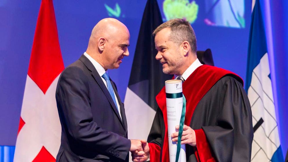 Alain Berset a favorisé une "collaboration solide et constructive entre la politique et la recherche".