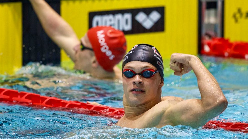 Short course championships. Maël Allegrini with national record over 50 m breaststroke