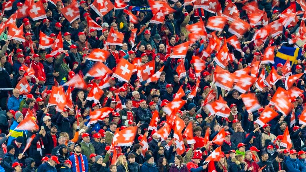 Much joy, but still no Swiss World Cup ticket - Gallery. The fans at the Stade de Genève got their money's worth