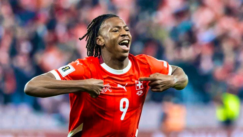 Much joy, but still no Swiss World Cup ticket - Gallery. Geneva's Johan Manzambi scored the final goal to make it 4-1