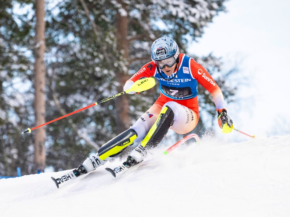 Wendy Holdener septième lors de cette première manche.