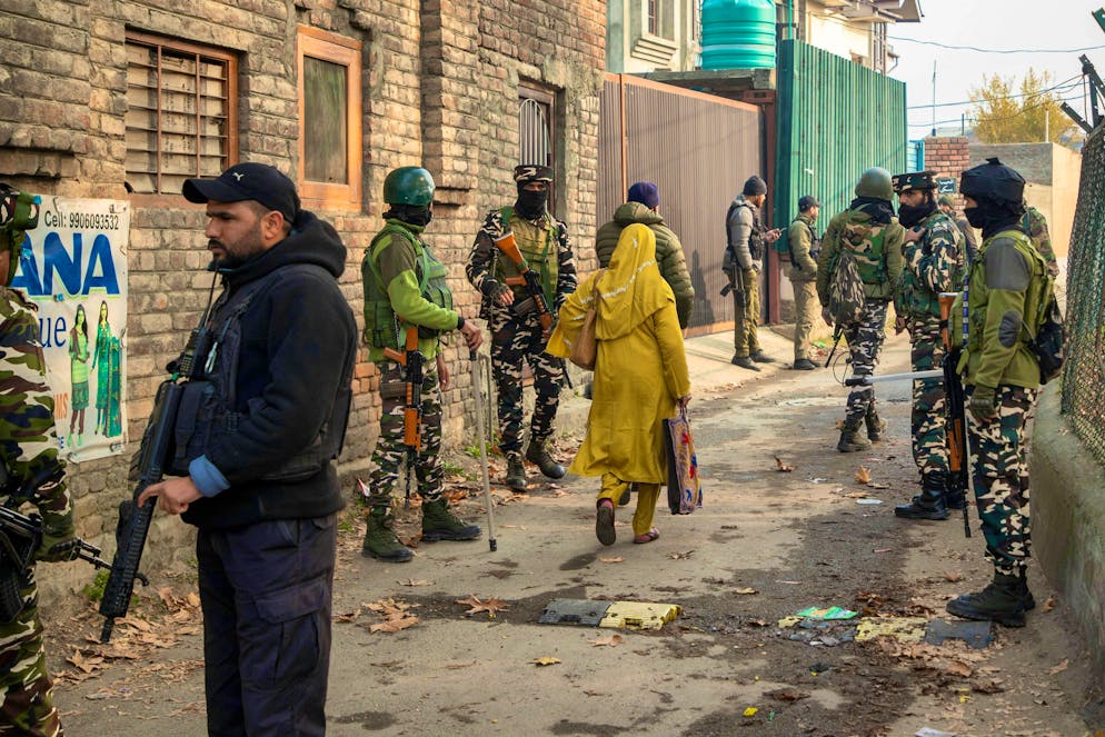 Explosives seized by the police detonate in a police station in Nowgam, Kashmir. Nine people die and dozens more are injured.