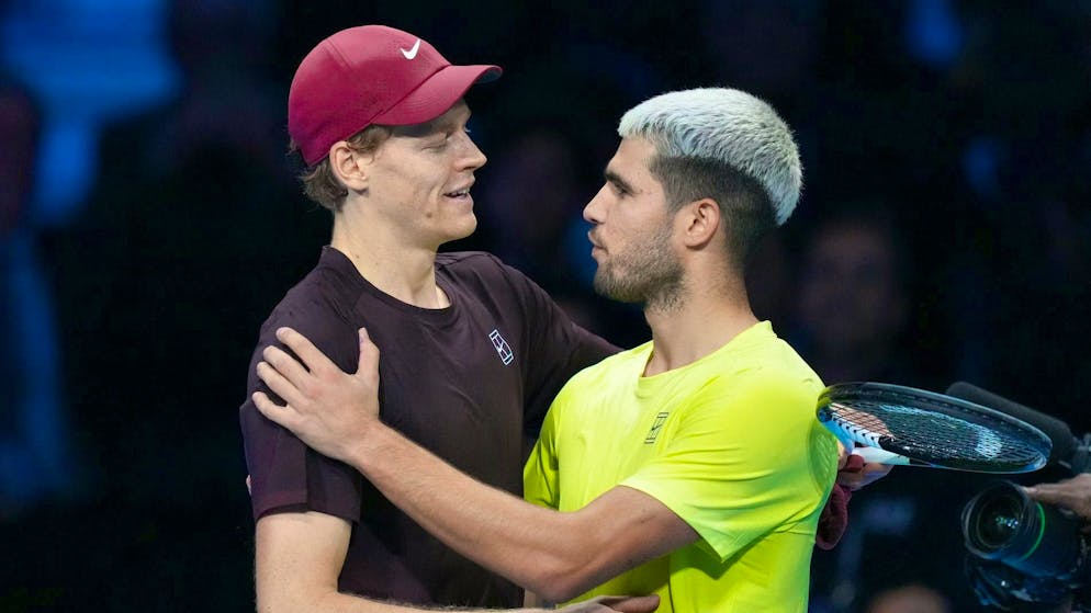 Jannik Sinner and Carlos Alcaraz dominate men's tennis.