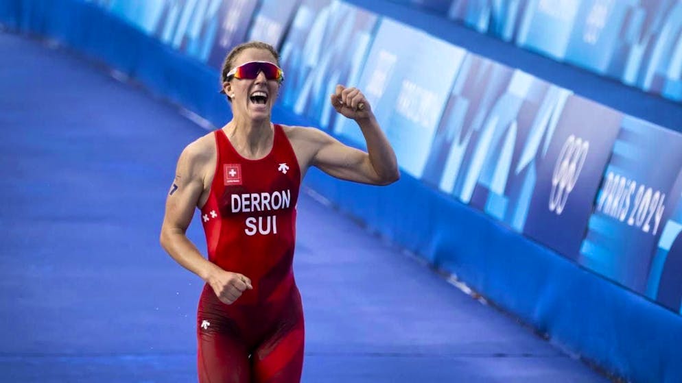 Zurich triathlete Julie Derron wins her second T100 World Tour race in Dubai (archive photo)