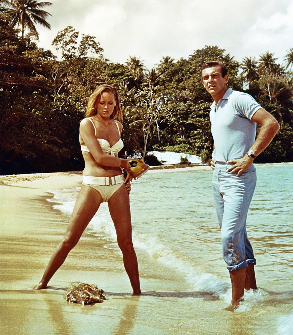 1962 spielte die Berner Schauspielerin Ursula Andress, für viele Filmefans meist nur «Ursi National», an der Seite von Sean Connery im Film «James Bond jagt Dr. No».