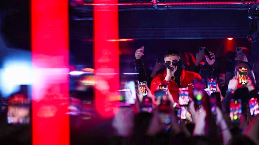 dpatopbilder - Rapper Haftbefehl at La Louve in Giessen. Photo: Hannes P. Albert/dpa