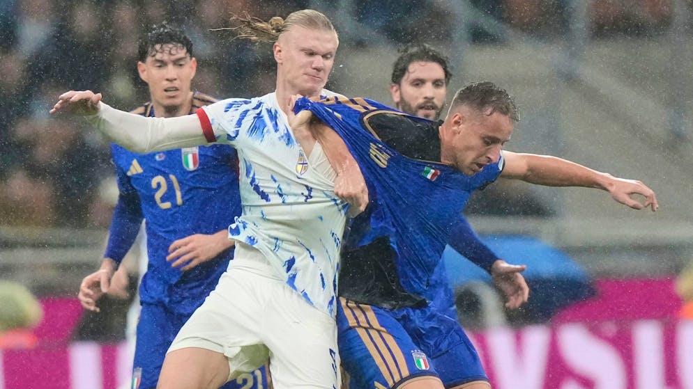Erling Haaland liess sich auch von hartnäckigen Italienern nicht abschütteln.