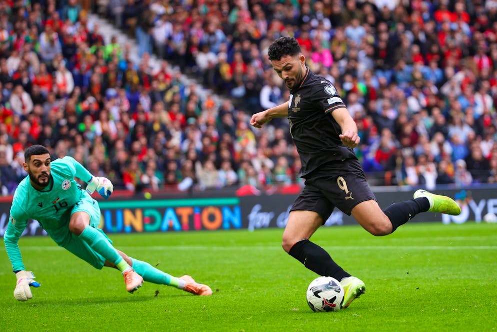 Auch Goncalo Ramos reihte sich in Portugals Torschützenliste ein. 