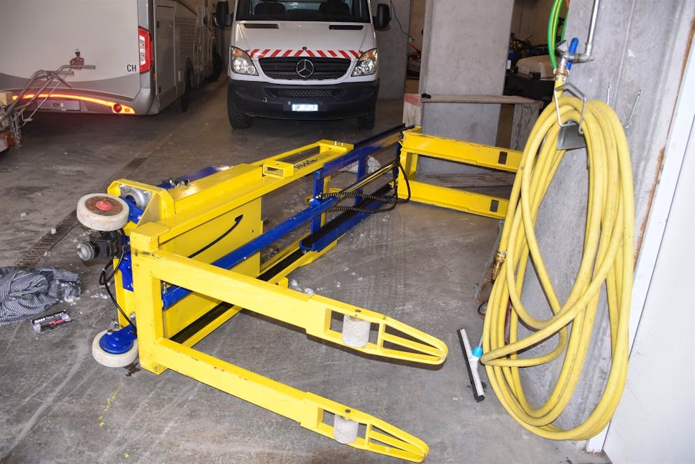 Una foto dal luogo dell'incidente.