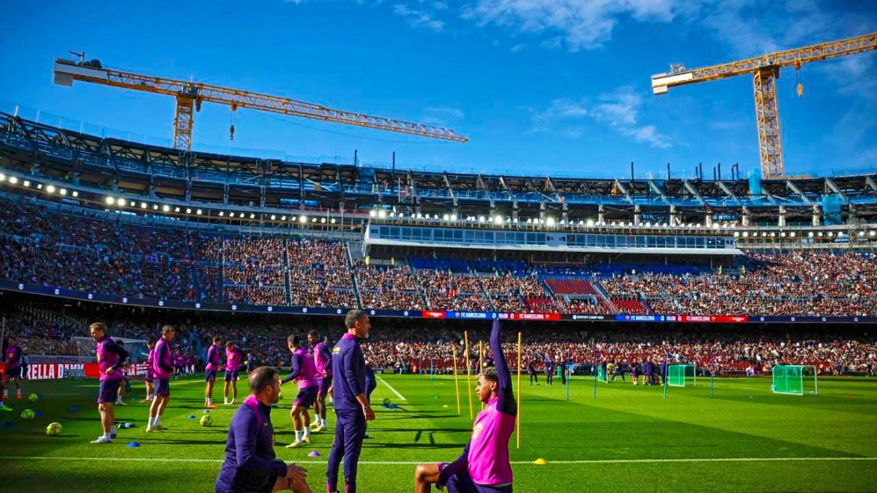Spain. FC Barcelona returns to the Camp Nou