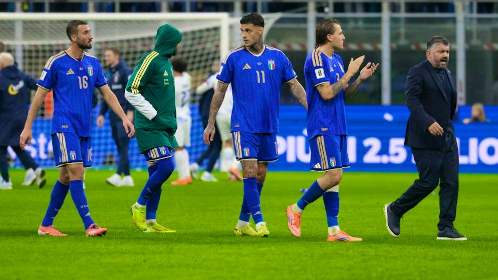 Gennaro Gattuso's team falls short against Norway and has to go to the play-offs.