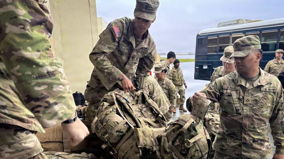 La garde nationale américaine est mobilisée en principe en cas d'urgence sur le sol américain, comme une catastrophe naturelle (archives).