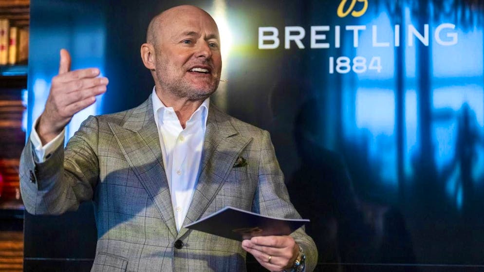 "We are exclusively Swiss Made," says Georges Kern, head of the Breitling watch brand. This is one of the reasons why Breitling products are also bought in the USA. (archive picture)