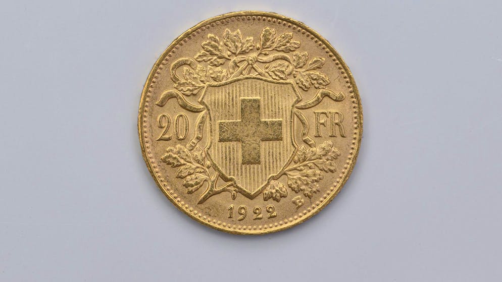Das Goldvreneli ist die bekannteste Goldmünze der Schweiz. Die 20-Franken-Münze wurde von 1897 bis 1949 geprägt. 