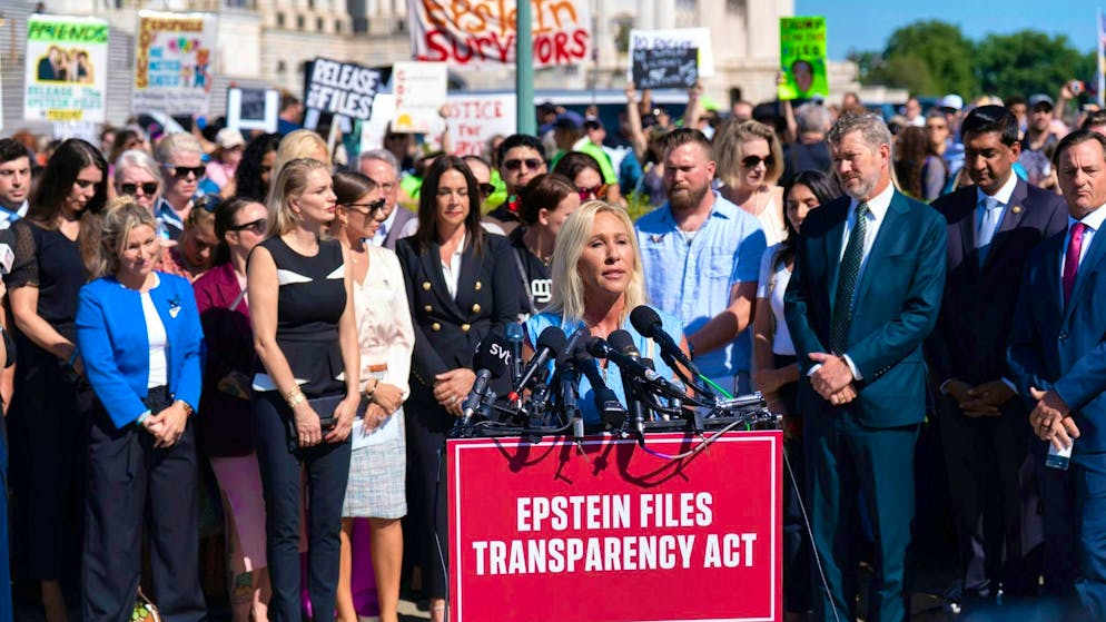 Republican Representative Marjorie Taylor Greene (M) is a vehement supporter of the release of the Epstein files.