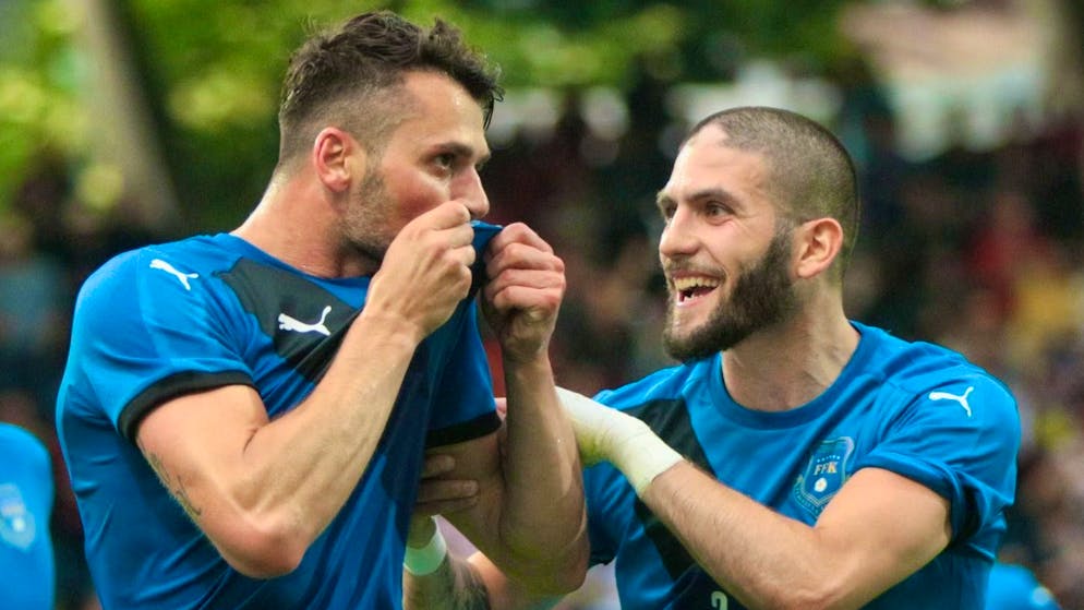 Albert Bunjaku became the first-ever goalscorer for the Kosovo national team.