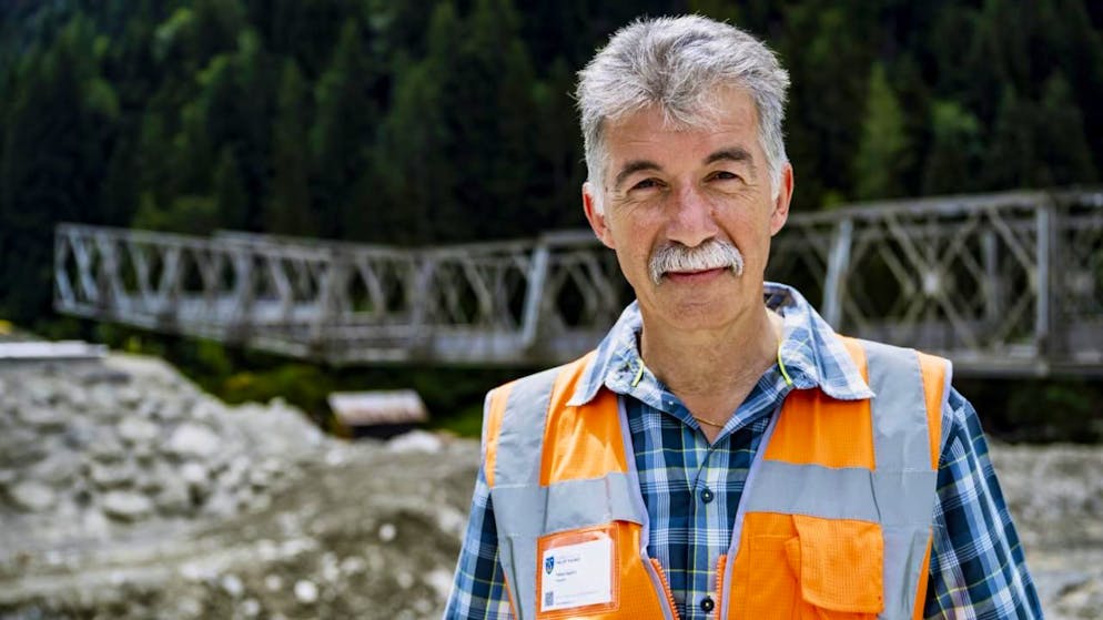 Les autorités de Val d Bagnes (ici leur président Fabien Sauthier) bénéficient désormais d'une carte des dangers hydrologiques pour le village de Champsec (photo d'archives).