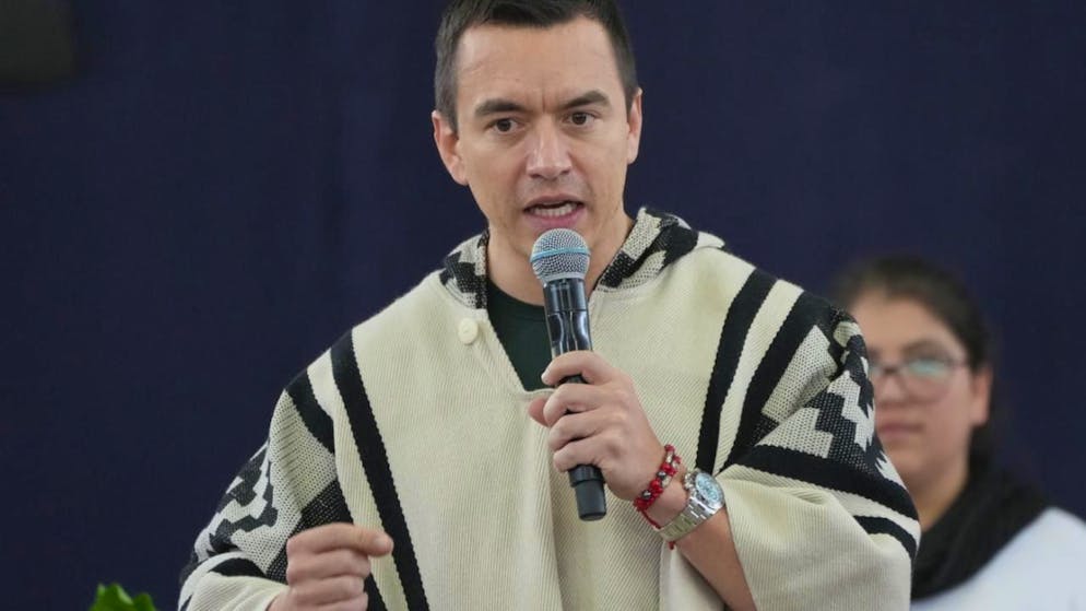 Il presidente dell'Ecuador Daniel Noboa (foto d'archivio)