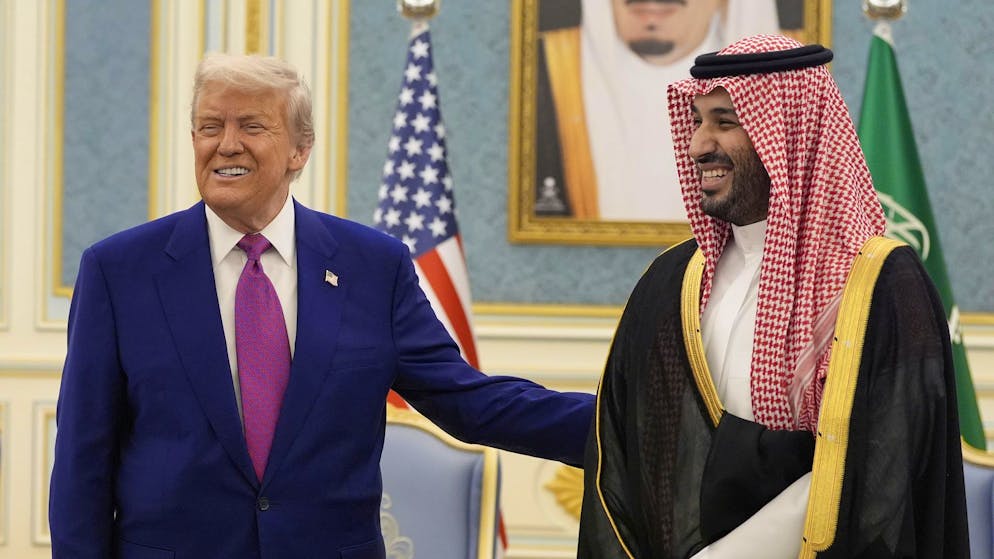 Donald Trump und Mohammed bin Salman bei ihrem Treffen in Saudi-Arabien. 