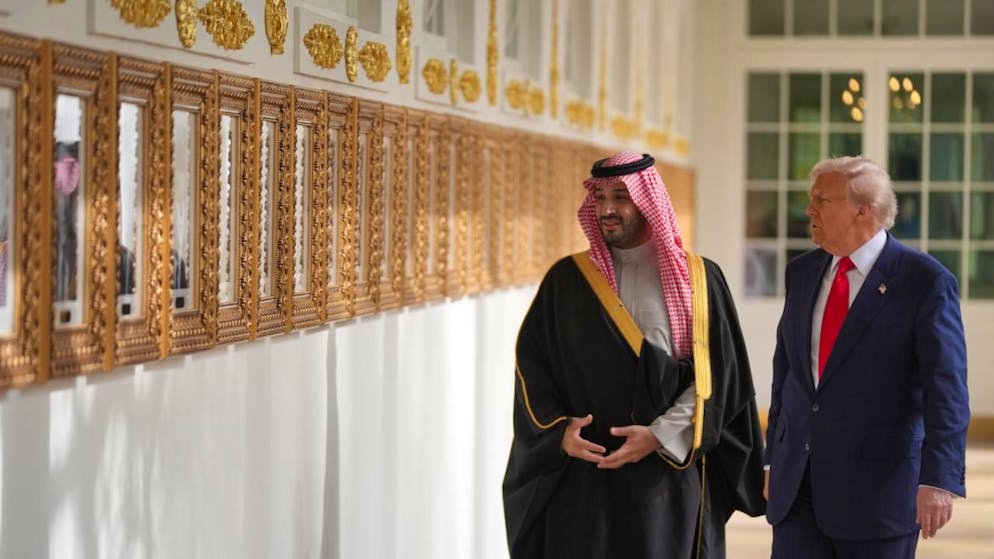 Donald Trump a reçu mardi à la Maison Blanche le prince héritier saoudien Mohammed ben Salmane.