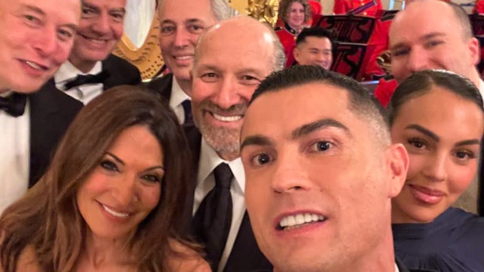 Musk and Infantino also present. Cristiano Ronaldo meets Trump at the White House dinner