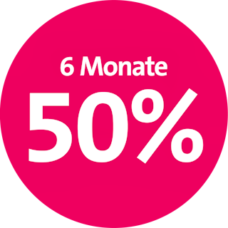 Störer DE 6 Monate 50%