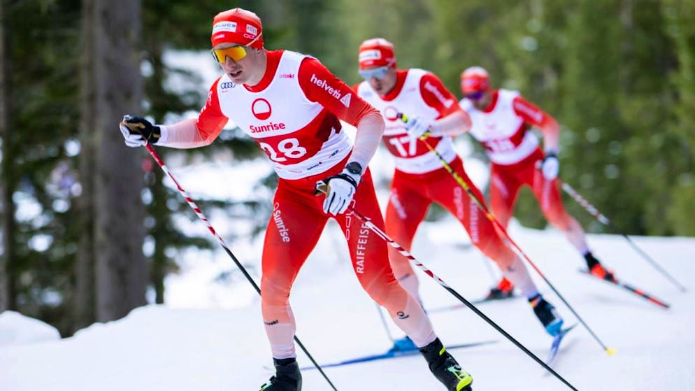 Ein Teil des Schweizer  Männer-Teams beim Training Mitte November in Davos. Hat es für alle Platz in der Olympia-Delegation?