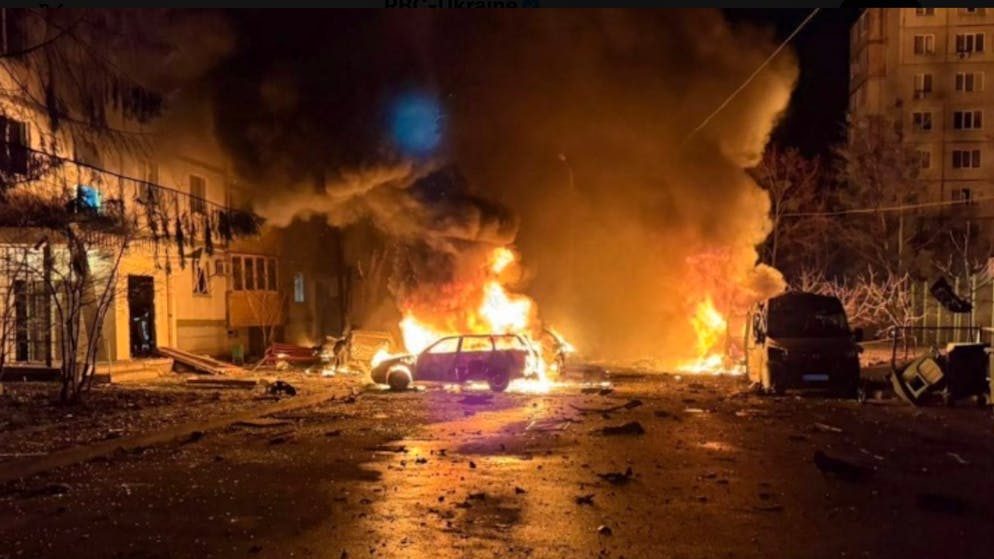 Angriff auf Charkiw in der Nacht zu Mittwoch.