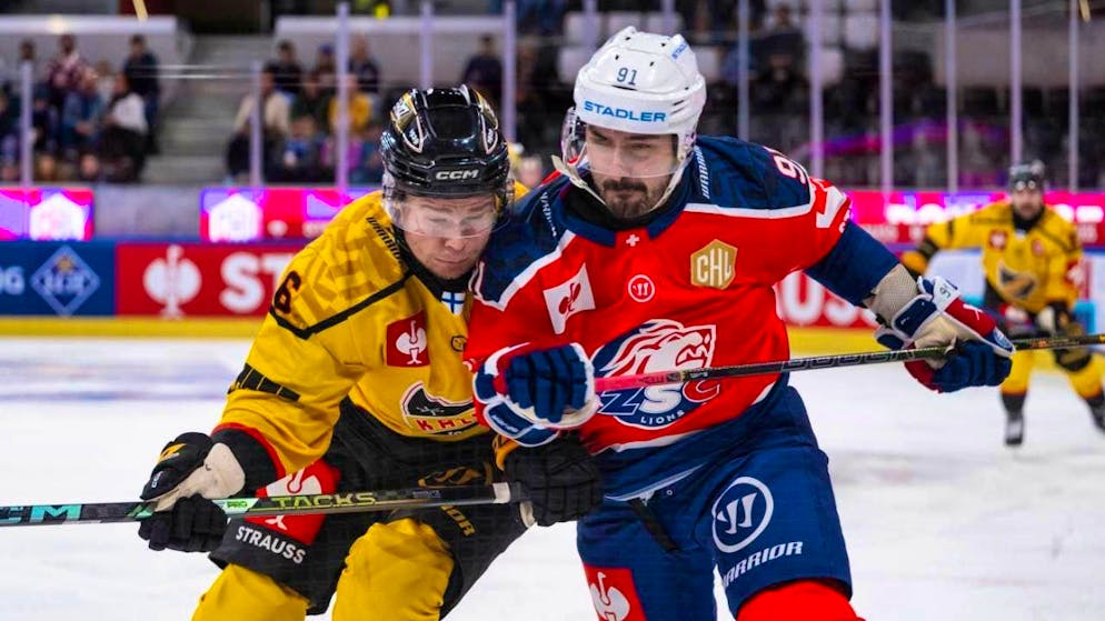 The ZSC Lions, here with Denis Hollenstein, lose the showdown with Finnish champions KalPa Kuopio