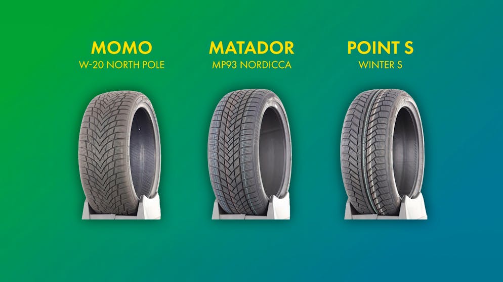 Nur drei Budget-Reifen bestehen den Winterreifen-Test.