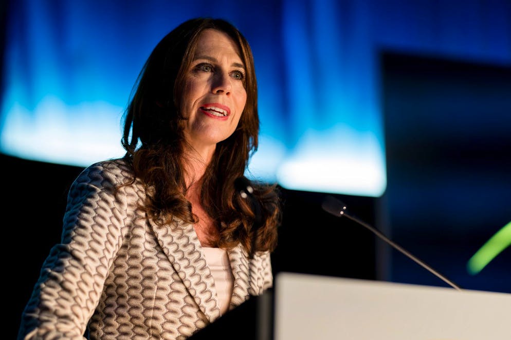 «La SSR a besoin de médias privés forts, mais l'affaiblir ne renforcerait personne», a souligné Mme Wille en ouverture de la 6e édition du Forum des médias romands, organisé au Musée olympique. (archives)