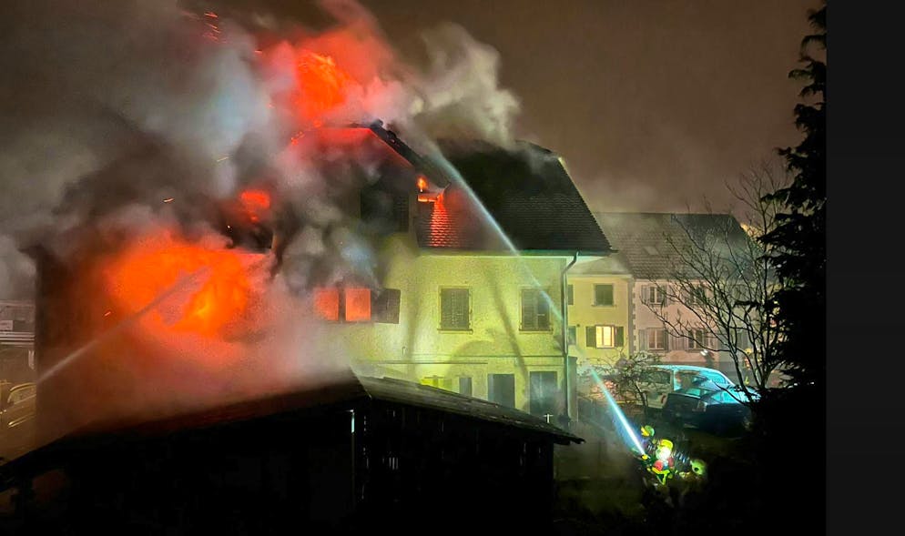 Ten people had to be evacuated.