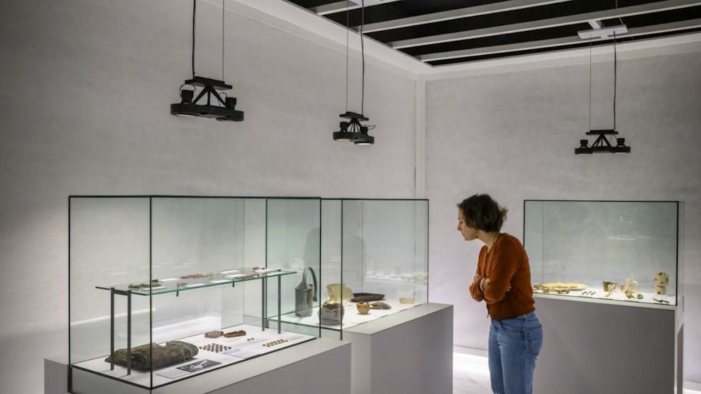 Una persona visita un'esposizione al Museo di Losanna-Vidy (immagine d'archivio)