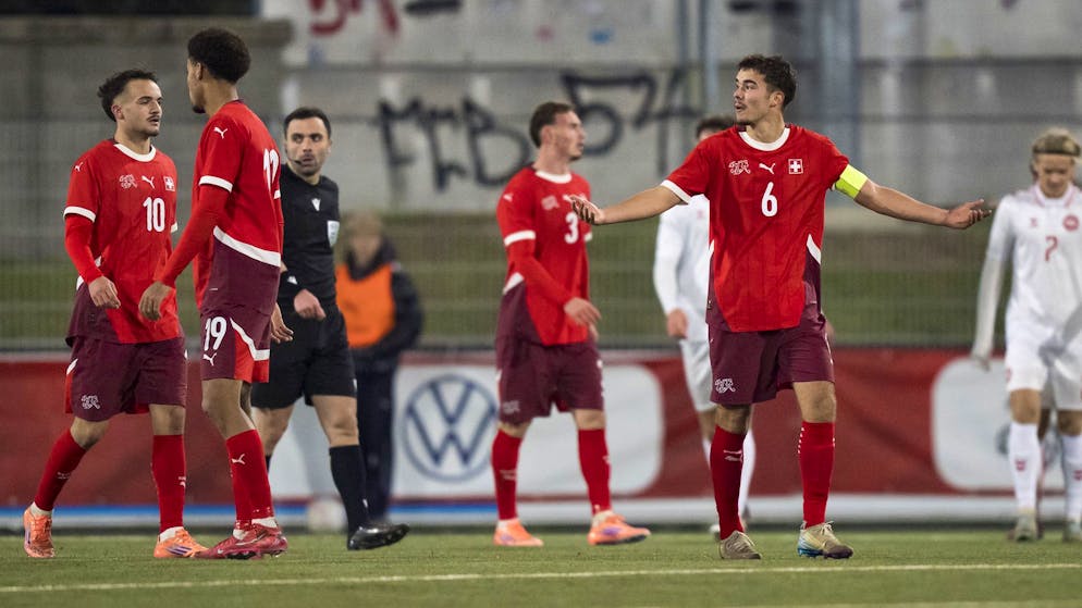 Die Schweizer U19 verlor gegen Dänemark gleich mit 0:7.