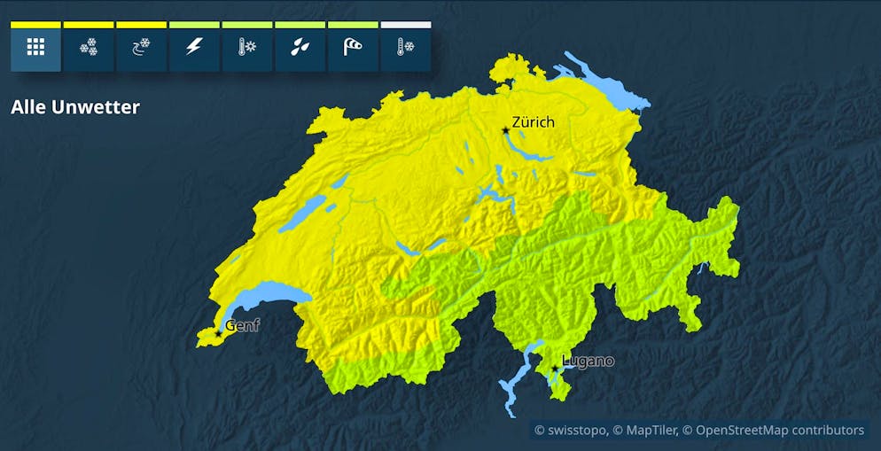 The Federal Office of Meteorology is already warning of moderately icy roads.