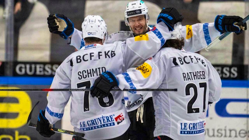 The Fribourg players were able to celebrate four times in Lugano