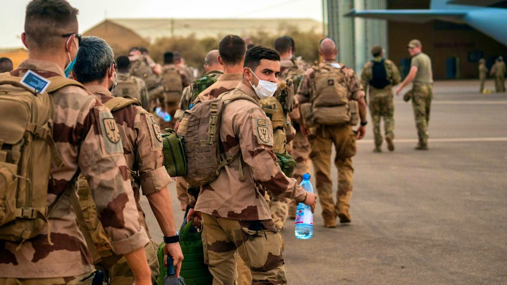 French soldiers at their base in Gao. (symbolic image)