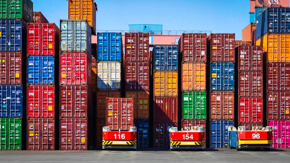 Swiss foreign trade relatively stable in October (symbolic image)