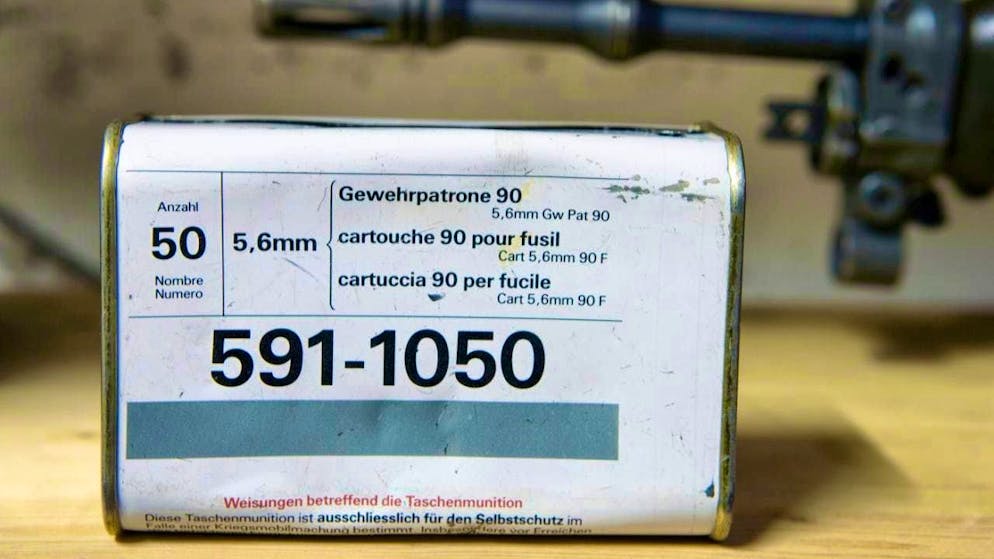 Members of the armed forces should be allowed to take pocket ammunition home again. This is the demand of the responsible Council of States committee. (Archive image)