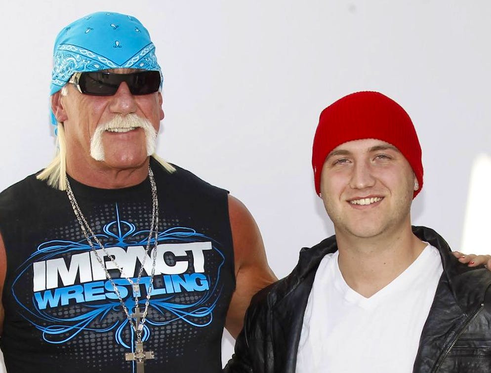 Hulk Hogan e suo figlio Nick in una foto scattata nel 2011.
