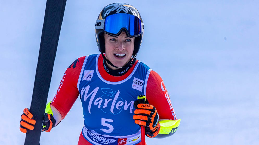 Lara Gut-Behrami a chuté lors d'un entraînement dans le Colorado (archives).