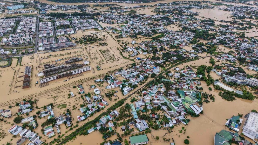 Les inondations ont durement touché diverses provinces vietnamiennes. En photo Nha Trang dans la province de Khahn Hoa.