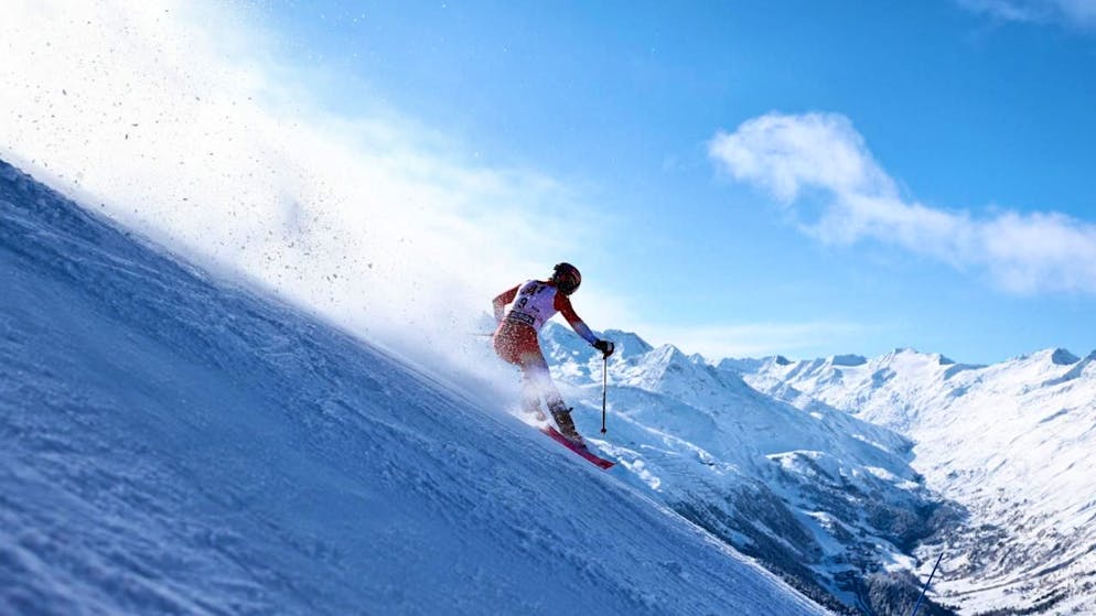 Perfekte Kulisse, aber noch nicht der Tag für den ersten Podestplatz: Tanguy Nef fuhr im Ötztal auf den starken 5. Platz