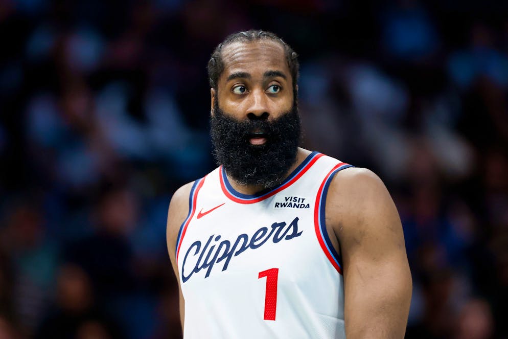 James Harden a sorti le grand jeu face aux Hornets.
